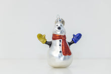 Load image into Gallery viewer, The Polar Express Snowman Hand Blown Ornament
